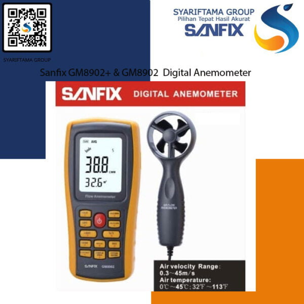 Sanfix GM8902+ Digital Anemometer